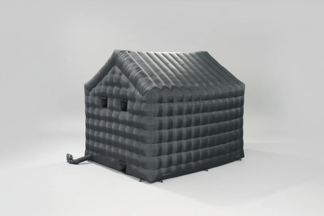 Inflatable nightclub, angled